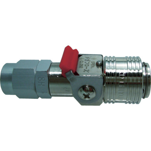 Chiyoda Metal Coupling Megaflow X Purged Brass 8 x 12 for Polyurethane Hose MFXP-8H-B 1 pc