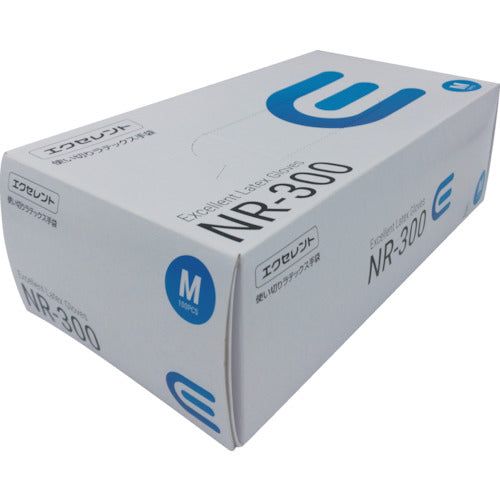 Sanko Excellent Latex Gloves NR-300 M 100 pieces 219030 1 box