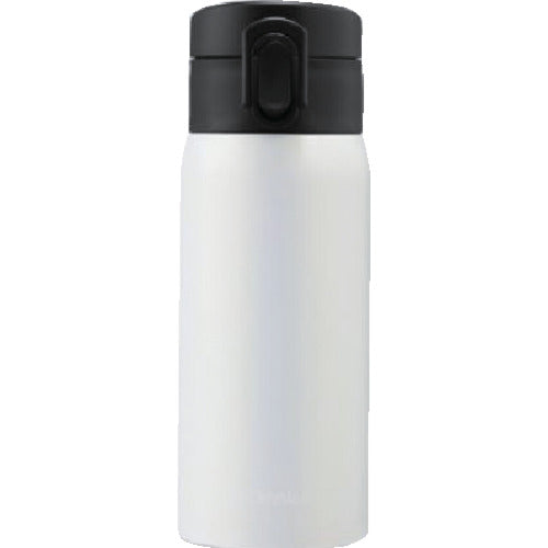 IRIS 574150 ステンレスケータイボトル ワンタッチ メタリックホワイト SB-O350M-W 1 個