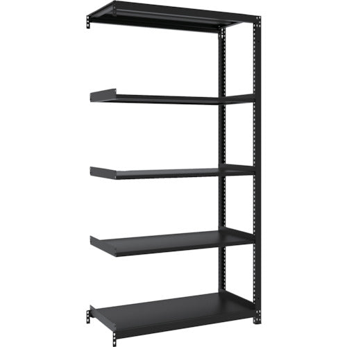 TRUSCO スチールラック M1型ボルトレス軽量棚900X420XH1800 5段 連結 サテンブラック M1-6345B-SB 1 台