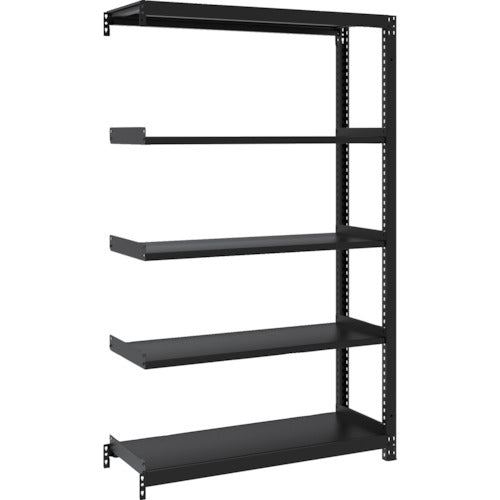 TRUSCO Steel Rack M1 Type Boltless Light Weight Shelf 900 x 320 x H1500 5 Tiers Connected Satin Black M1-5335B-SB 1 Unit