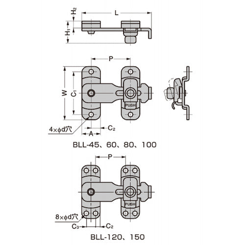 SUGATSUNE (140059076) BLL-100 Stainless steel uchikake BLL-100 1 piece