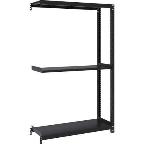 TRUSCO スチールラック M1型ボルトレス軽量棚900X320XH1500 3段 連結 サテンブラック M1-5333B-SB 1 台