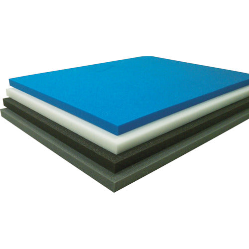 TRUSCO Polyethylene Foam Sheet, Hard, 25mm, 1m x 1m, Blue, 1 Sheet, 1 Bag, TPEH-2510B-1, 1 Sheet