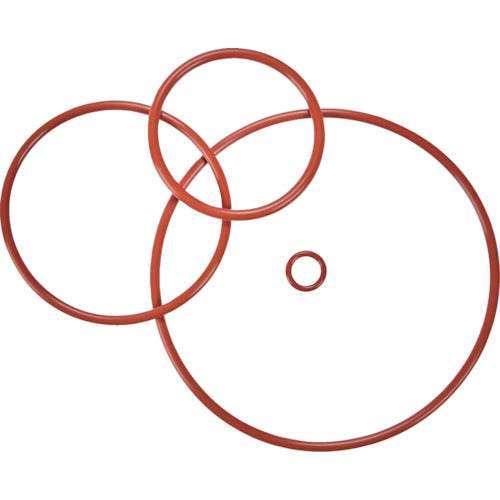 TRUSCO O-ring 4C P-100 (1 piece) Red silicone rubber (for motion and fixing) T-4CP100 1 bag
