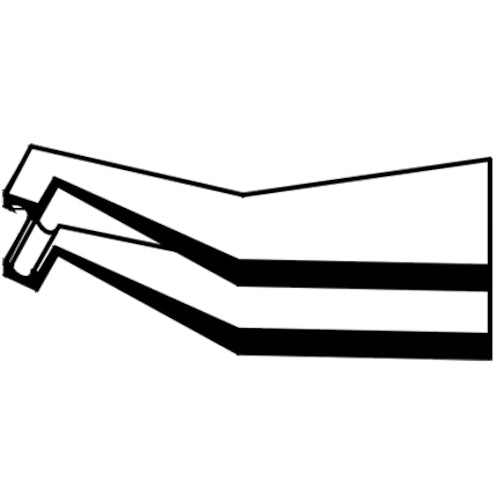 idealtek 耐酸耐磁ステンレスSMDピンセット 115mm 45°先曲先端溝付きタイプ SM111-SA-1-IT 1 本