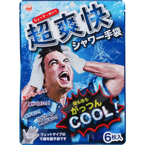 나데 후크 초상쾌 샤워 장갑 6장입 D00044 1봉