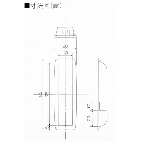 WAKI シャッター手掛 小 SP-03KE6SN 1 個