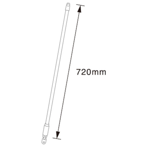 BURRTEC バーキュートプラスほうき クネット 交換用短柄青1 BCP−KTHB 1P 63108101 1 本