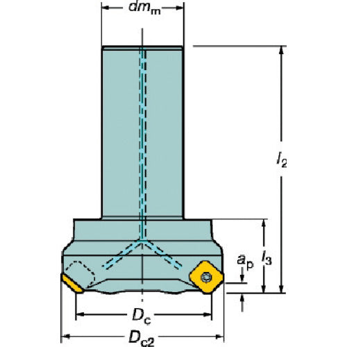 Sandvik CoroMill 345 cutter (455) 345-040A32-13M 1 unit