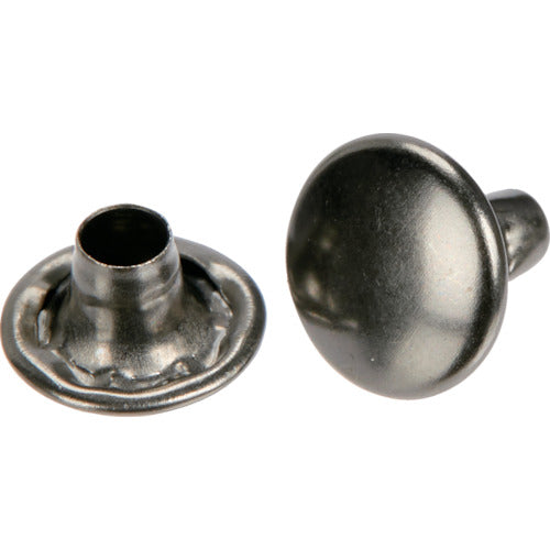 TRUSCO 大カシメ スチール 黒ニッケルメッキ 9mm 足長11.5mm 30組入 (ブリスターパック入) P-THP-CBN11.5 1 PK