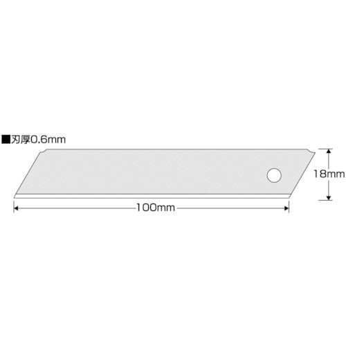 KDS Non-slit Replacement Blade Large Thickness (G Blade) 10 Pieces GB-10NS 1 PK