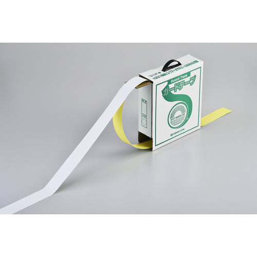 Green Cross Guard Tape (Line Tape) White Removable Type GTH-501W 50 Width x 100m For Indoor Use 149031 1 Roll