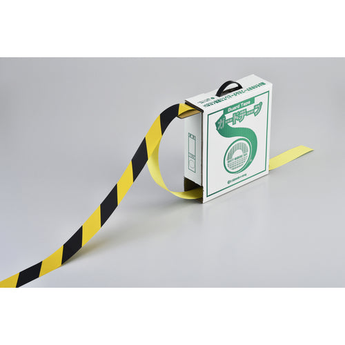 Green Cross Guard Tape (Line Tape) Yellow/Black Removable Type GTH-501TR 50mm width x 100m 149036 1 roll