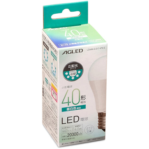 IRIS 522209 LED bulb E17 wide light distribution 40W equivalent daylight white (20,000 hours) LDA4N-G-E17-4T6-E 1 piece