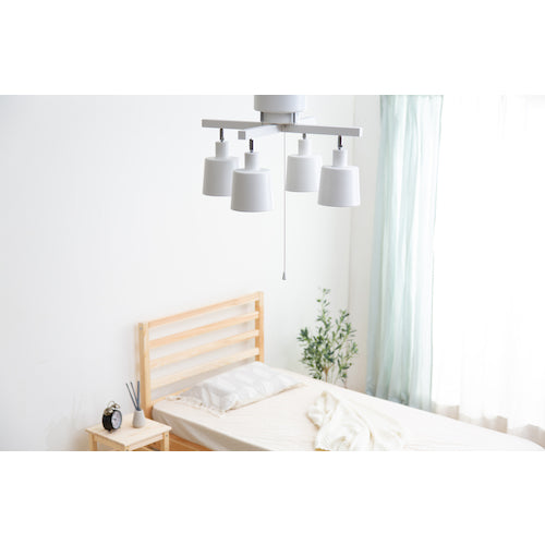 IRIS 537643 4灯シーリング クロス ホワイト CE4LA-20C-W 1 台