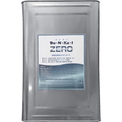 버드나무 연구소 미네랄 오일 용 중성 세제 Bu · N · Ka · I ZERO 18L 캔 ZERO-K 1 캔