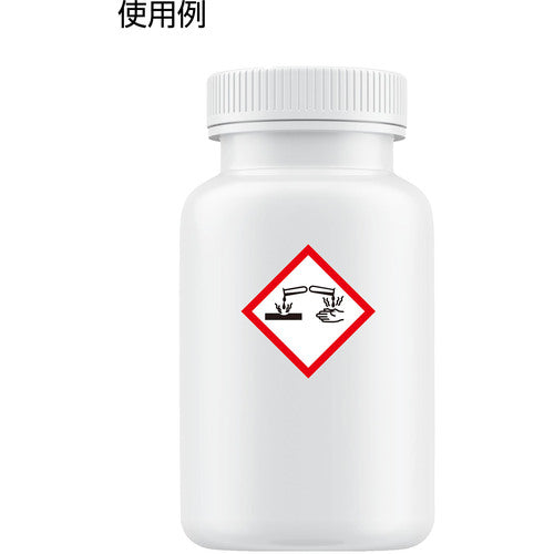 TRUSCO GHS Label Sign Corrosive 40 x 40 mm 5 Sheets PET GHS40-C 1 Bag