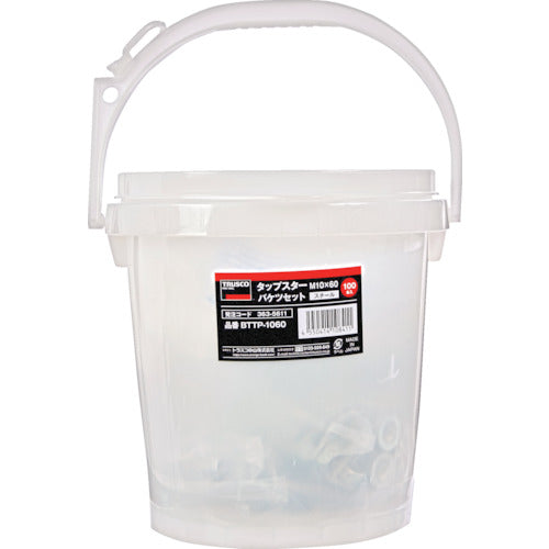 TRUSCO Tapstar Steel Bucket Set M10 x 60 100 pieces BTTP-1060 1 S