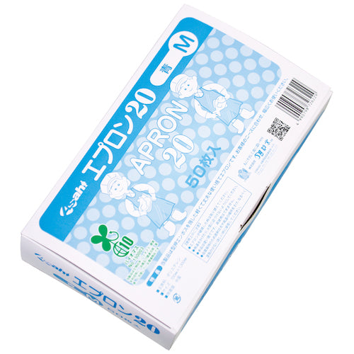 아사히 앞치마 20 박스 포함 블루 M 11346 1 박스
