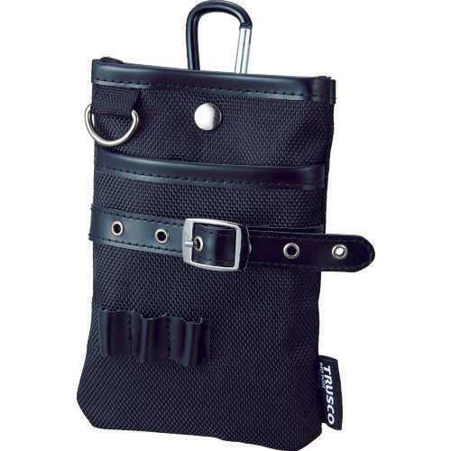 TRUSCO コンパクトツールケース シザーポケット ブラック TCTC1509-BK 1 個