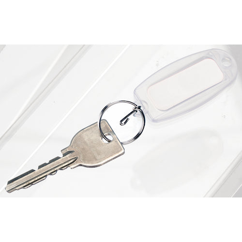 TRUSCO 명찰 키홀더 투명 유백색 50개입 TNH-50-TW 1봉