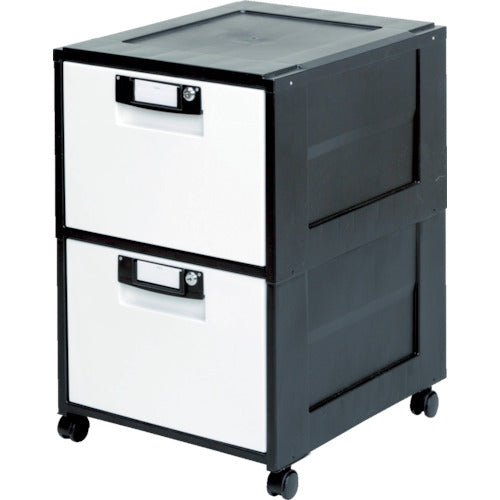 IRIS 262933 オフィスキャビネット HG−202 ブラック HG-202-BK 1 台