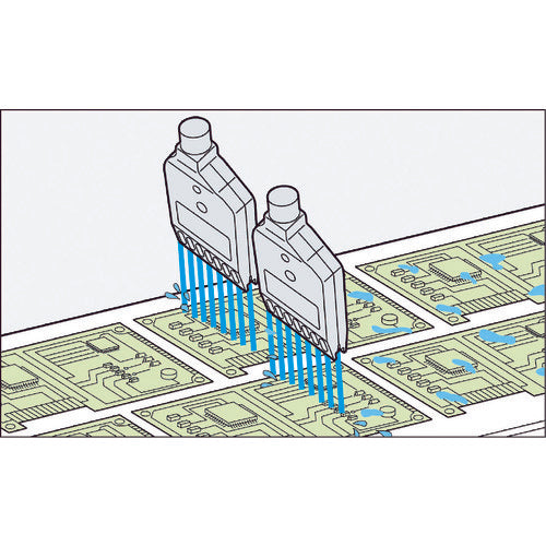 Ikeuchi Compact Flat Air Nozzle for Air Dusters, TAIFUJet Series, Made of PPS Resin, 1/8 Male Screw, Φ1.0, 1/8MTF-F24-8-010PPS-IN, 1 Piece