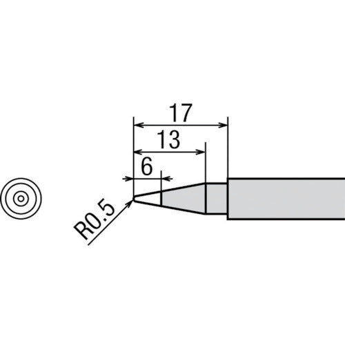 굿 교체 팁 B형 TQ-77/95용 TQ-77RT-B 1개