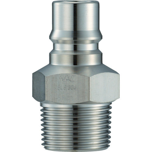 NAC Quick Coupling AL40 Type Stainless Steel Female Thread Mounting Plug Rc3/4 CAL46PM3 1 pc