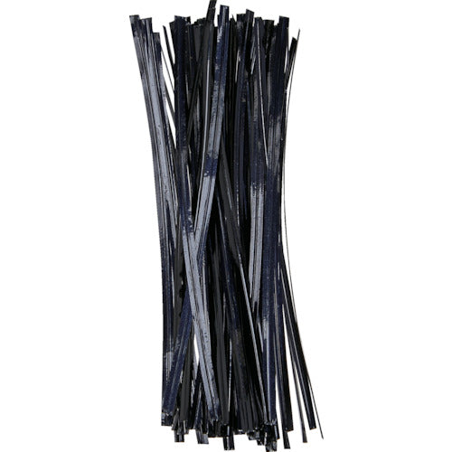 TRUSCO 園芸用ビニールタイ 幅4mm×長さ150mm 黒 100本入 GVT150-100-BK 1 袋