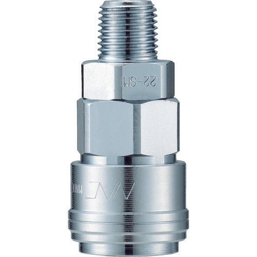 NAC One-touch coupling AT type Iron sleeve For female thread installation Rc1/4 CAT22SM 1 pc