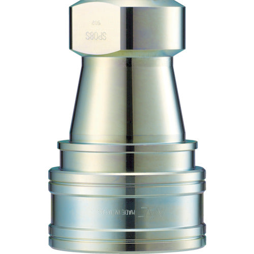 NAC Quick Coupling S/P Type Steel Male Thread Mounting Double Open/Close Type CSP06S 1 pc