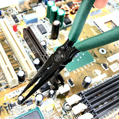 Best Tool Marvy Cathodic Electrodeposition Micro Radio Pliers (with Vinyl Grip) 150mm MR-150 1 Piece