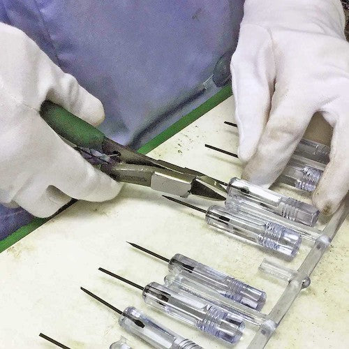 최고의 도구 말비 플라스틱 니퍼 슬림 플랫 블레이드 (비닐 그립 포함) 145mm PN-145 1