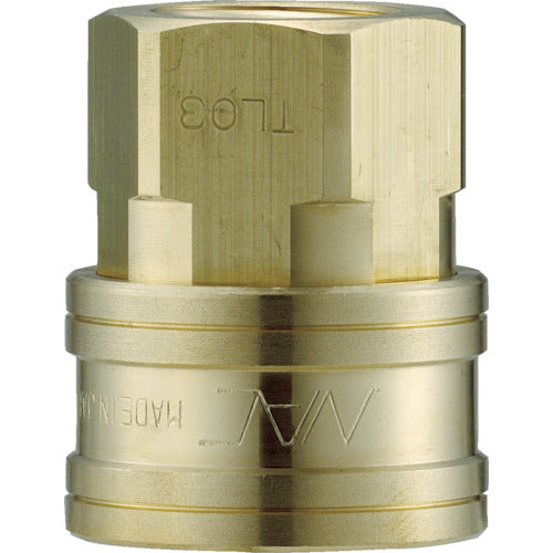 NAC Quick Coupling TL Type Brass Male Thread Mounting Socket R1/4 CTL02SF2 1 pc