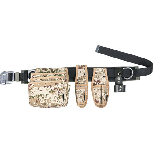 TRUSCO Work Positioning Waist Tool 5-Piece Set Digital Camouflage Waist Bag 3 Tier TFC110A-TCMW312SET 1 S