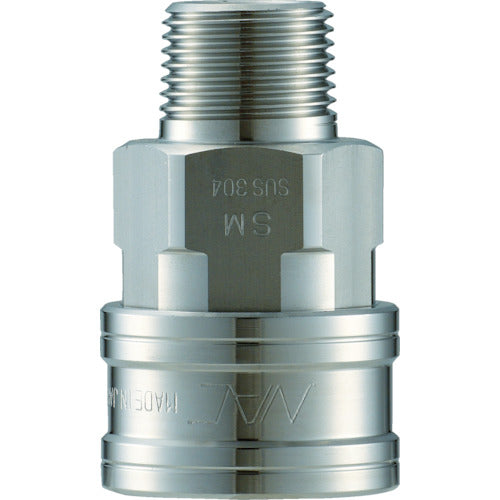 NAC Quick Coupling TL Type Stainless Steel Female Thread Mounting Socket Rc1/4 CTL02SM3 1 pc