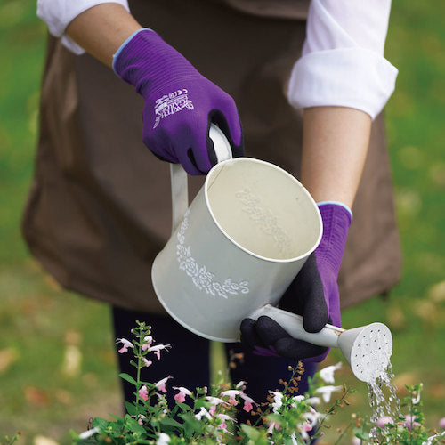 トワロン ニトリル背抜き手袋 WITHGARDENランドスケープ フォレストグリーン 7/S W597-S 1 双