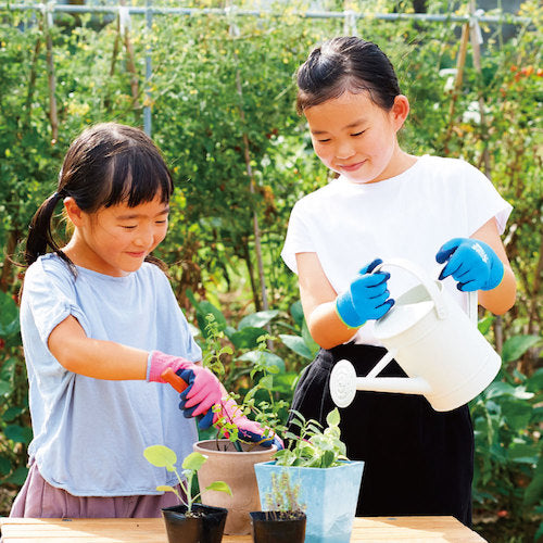 トワロン 天然ゴム背抜き手袋 WITHGARDEN KIDS アクアブルー 5/XXS W382-XXS 1 双