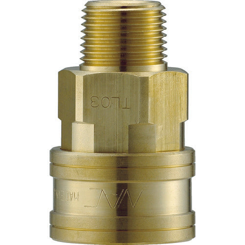 NAC Quick Coupling TL Type Brass Socket for Female Thread Mounting Rc3/8 CTL03SM2 1 pc