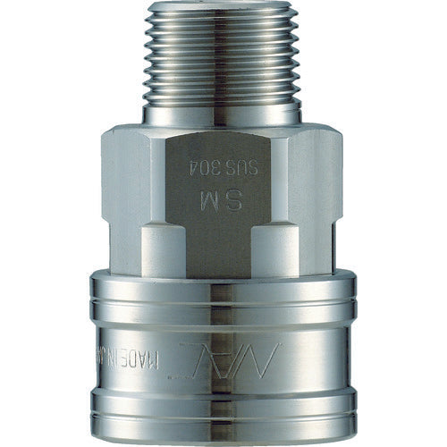 NAC Quick Coupling TL Type Stainless Steel Female Thread Mounting Socket Rc3/8 CTL03SM3 1 pc