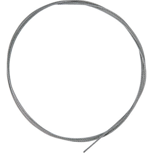 TRUSCO ステンレスワイヤカットロープ 0.81Φ×3000mm 両端加工なし SCW081X3M 1 本