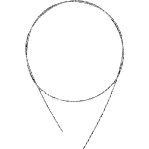 TRUSCO ステンレスワイヤカットロープ 2.0Φ×5000mm 両端加工なし SCW200X5M 1 本