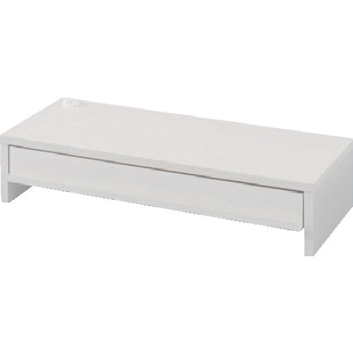 IRIS 289237 モニター台 引出し付き オフホワイト MNS-590H-OW 1 台