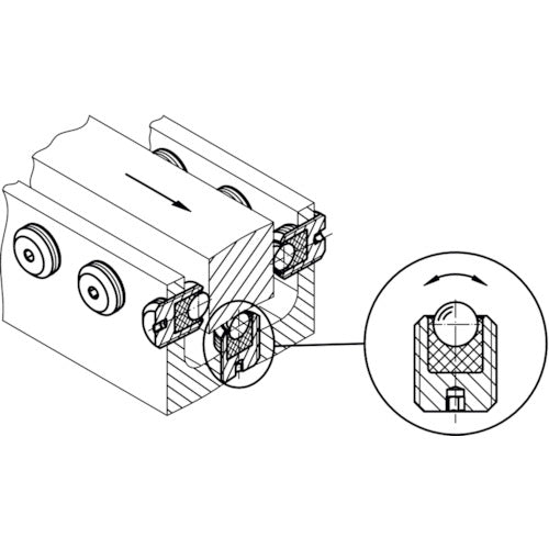 HALDER 볼 캐스터 스테인리스 타입 M10 22752.0601 1개