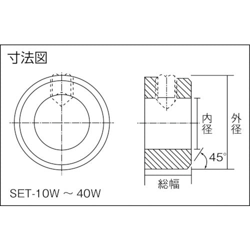 EVN セットカラー(メッキ) 内径12×外径22×幅12mm SET-12W 1 個