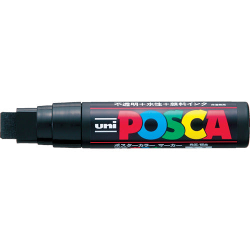 uni 水性顔料マーカー ポスカ 極太角芯 黒 PC17K.24 1 本