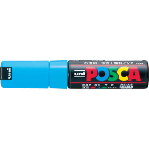 uni 水性顔料マーカー ポスカ 太字角芯 水 PC8K.8 1 本