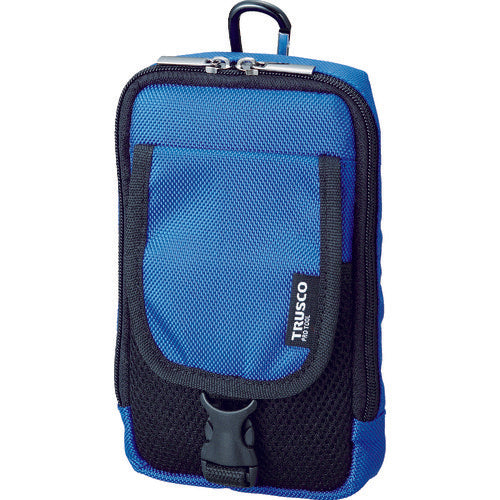 TRUSCO Compact Tool Case, Two Pockets, Blue, TCTC1601-BL, 1 pc